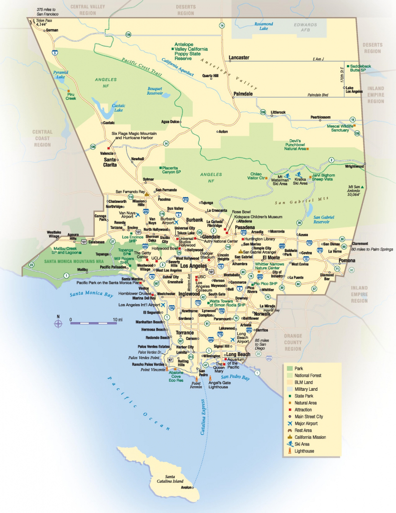 Los Angeles Maps | California, U.s. | Maps Of L.a. (Los Angeles) with Printable Map Of Los Angeles County