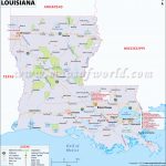 Louisiana Map For Free Download. Printable Map Of Louisiana, Known Inside Louisiana State Map Printable