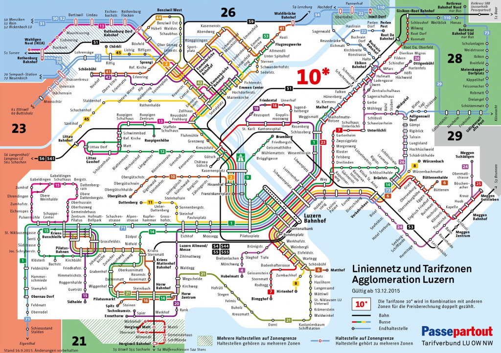 Lucerne City Maps | Switzerland | Maps Of Lucerne (Luzern) for Printable Tourist Map Of Lucerne