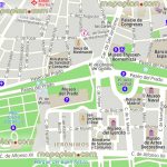 Madrid Map   Paseo Del Arte Map Showing The Most Iconic Locations Within Printable Map Of Madrid