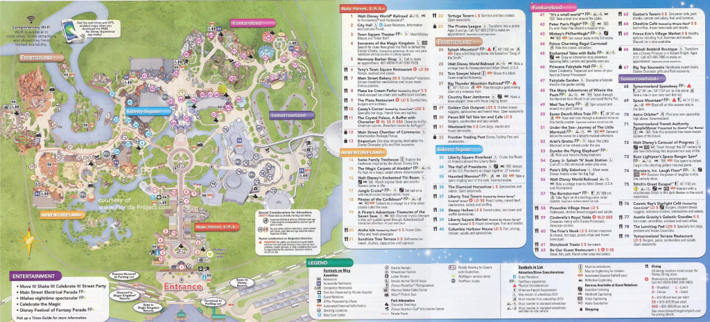 Magic Kingdom Guidemaps in Printable Magic Kingdom Map 2017