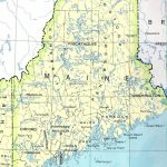 Maine Printable Map Pertaining To Printable Road Map Of Maine