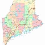Maine Printable Map With Printable Map Of Maine