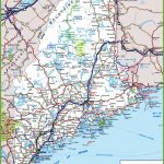 Maine Road Map With Regard To Maine State Map Printable