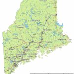 Maine State Route Network Map. Maine Highways Map. Cities Of Maine Inside Maine State Map Printable