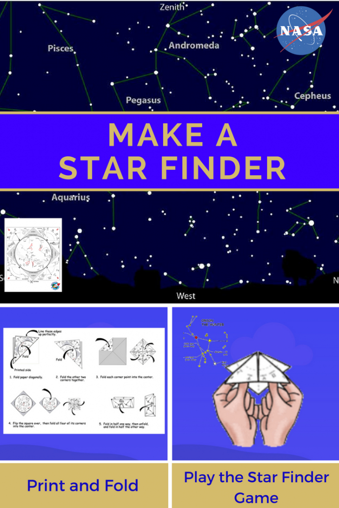 Make A Star Finder -- Fold A Printable Sky Map Like A Paper &amp;quot;fortune in Printable Sky Map
