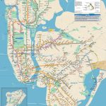 Manhattan Subway Map With Attractions Nyc Subway Map Printable Pertaining To Printable Map Of Manhattan Nyc