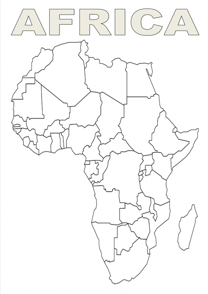 Map Of Africa Template | Silhouettes | Africa Map, Africa Outline throughout Printable Blank Map Of Africa