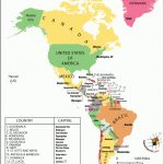 Map Of Americas | Print In 2019 | South America Map, Map, America Regarding Printable Map Of The Americas