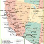 Map Of Arizona, California, Nevada And Utah Within Printable Map Of Nevada