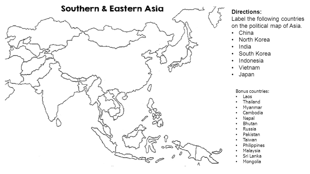 Map Of Asia Blank And Travel Information | Download Free Map Of Asia with regard to Blank Map Of Asia Printable