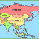 Map Of Asia With Countries And Capitals With Regard To Printable Map Of Asia With Countries