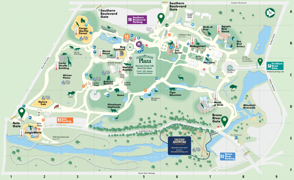 Map Of Bronx Zoo | Download Them And Print within Bronx Zoo Map Printable
