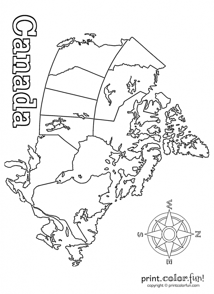 Map Of Canada | Print. Color. Fun! Free Printables, Coloring Pages pertaining to Free Printable Map Of Canada For Kids