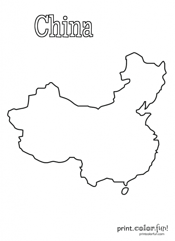 Map Of China | Print. Color. Fun! Free Printables, Coloring Pages for Printable Map Of China For Kids