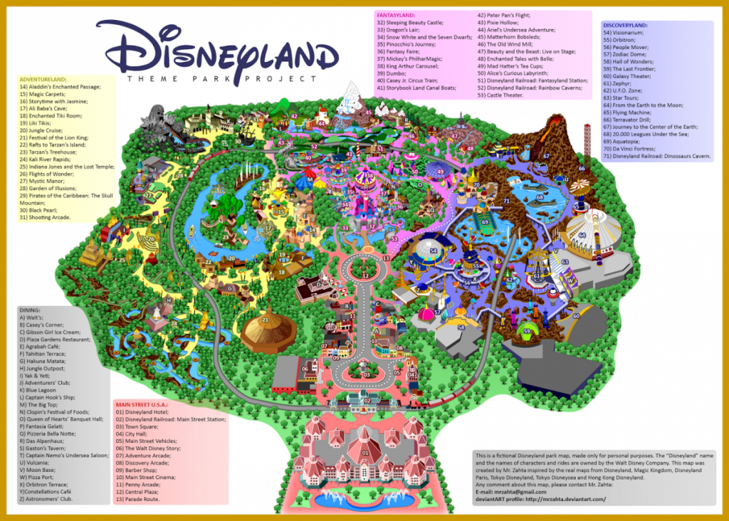 Map Of Disneyland California Road Map Printable Map Of Disneyland pertaining to Printable Disneyland Map