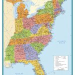 Map Of East Coast Usa States With Cities Map United States Printable Intended For Printable Map Of Usa With States And Cities