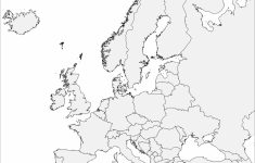 Europe Map Black And White Printable