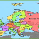 Map Of Europe With Countries And Capitals For Printable Map Of Europe With Countries And Capitals
