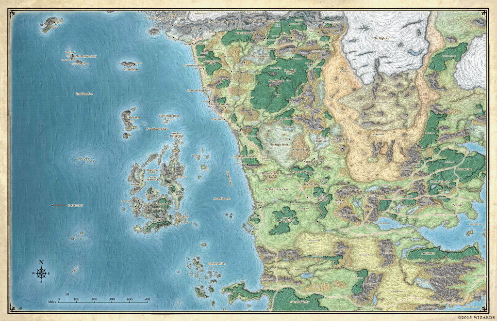Map Of Faerün | Dungeons &amp;amp; Dragons throughout D&amp;amp;amp;d Printable Maps