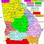 Map Of Georgia Zip Codes And Travel Information | Download Free Map Pertaining To Atlanta Zip Code Map Printable