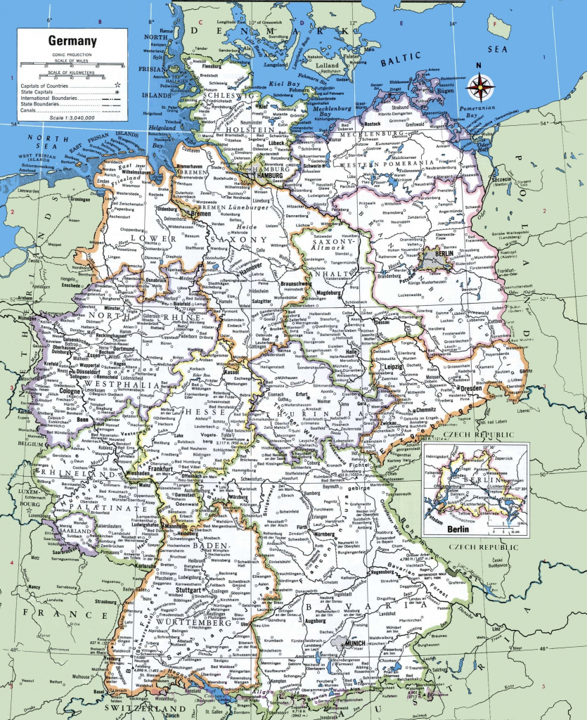 Map Of Germany With Cities And Towns | Traveling On In 2019 | Map throughout Printable Map Of Germany