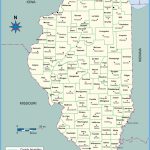 Map Of Illinois Counties With Names Towns Cities Printable Regarding Illinois County Map With Cities Printable