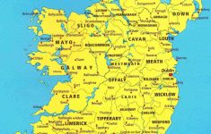 Printable Map Of Ireland Counties And Towns