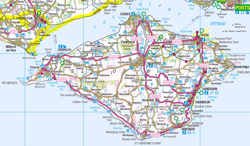 Printable Map Of Isle Of Wight