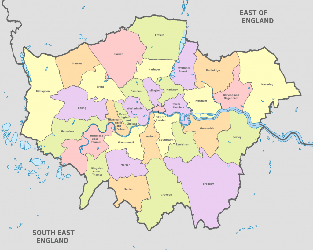 Map Of London 32 Boroughs &amp;amp; Neighborhoods regarding Printable Map Of London Boroughs