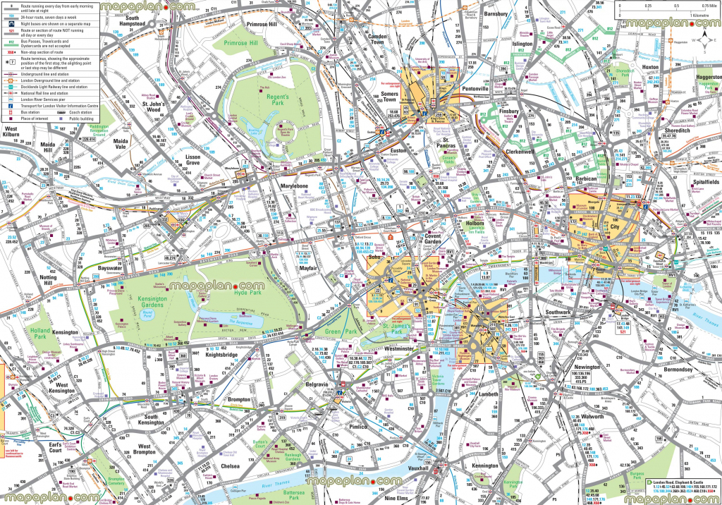Map Of London With Tourist Attractions Download Printable Street Map with London Street Map Printable