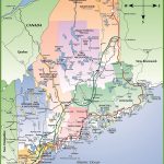 Map Of Maine Coast With Printable Road Map Of Maine
