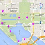 Map Of Monuments And Memorials In Washington, D.c. With Printable Map Of Dc Monuments