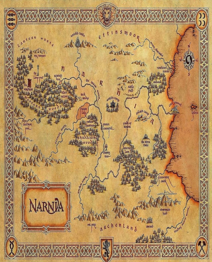 Map Of Narnia"luv2Right Redbubble with regard to Printable Map Of