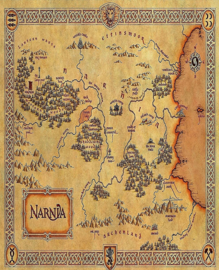 Map Of Narnia&amp;quot;luv2Right | Redbubble with regard to Printable Map Of Narnia