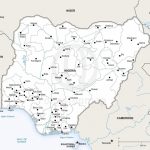 Map Of Nigeria Political With Printable Map Of Nigeria