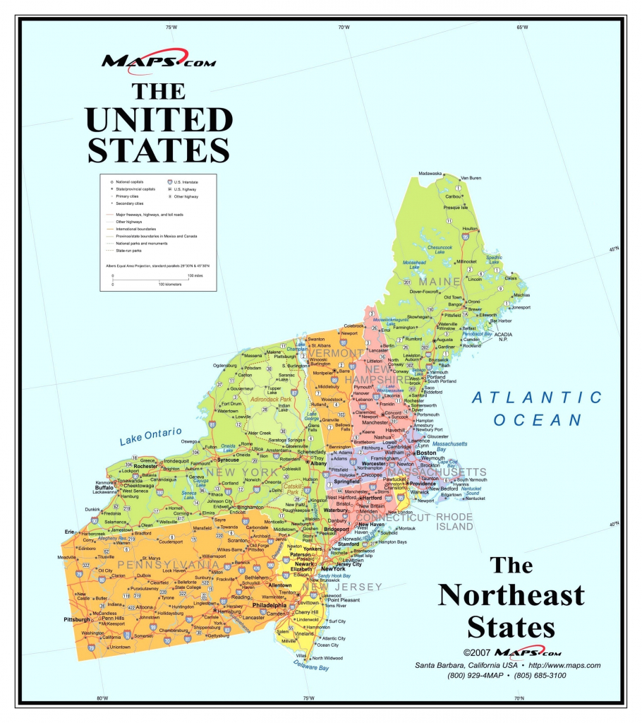 Map Of Northeast Us And Canada East Coast Usa Map Best Of Printable in Printable Map Of East Coast