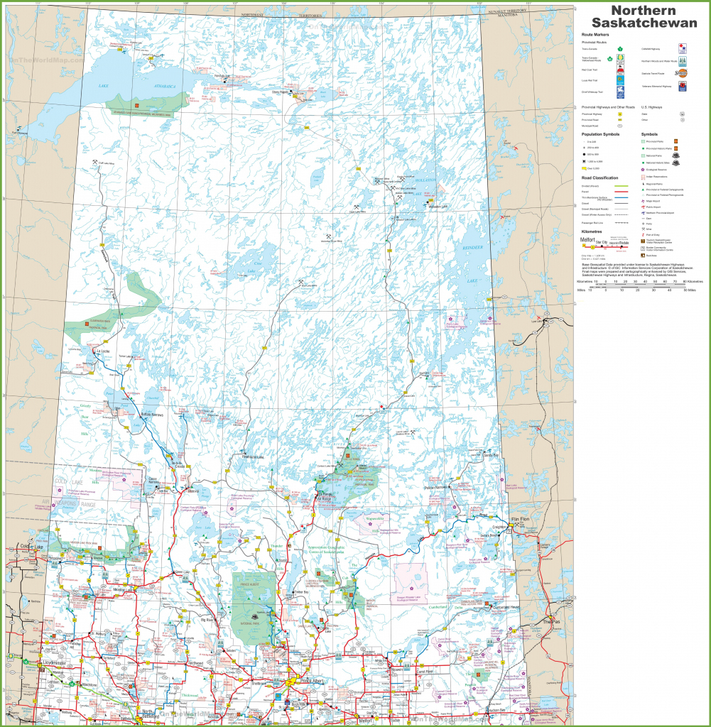 Map Of Northern Saskatchewan for Printable Map Of Saskatchewan