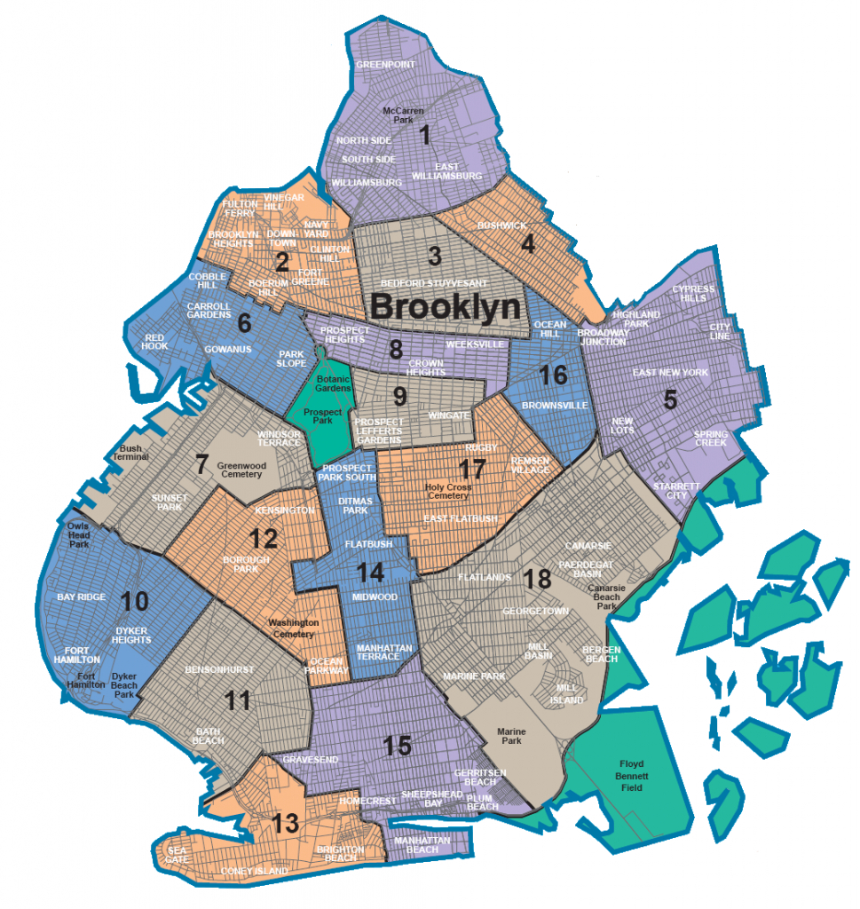 Map Of Nyc 5 Boroughs &amp;amp; Neighborhoods pertaining to Printable Map Of Brooklyn Ny Neighborhoods