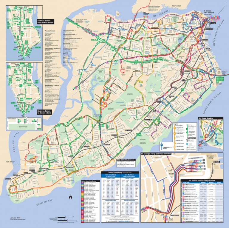 Map Of Nyc Bus Stations & Lines with Printable Manhattan Bus Map