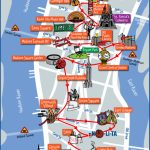 Map Of Nyc Tourist Attractions, Sightseeing & Tourist Tour Regarding New York Printable Map Pdf