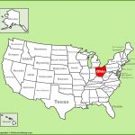 Map Of Ohio And Other Free Printable Maps With Printable Map Of Ohio