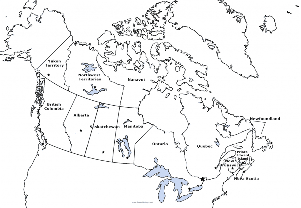 Canada And Provinces Printable Blank Maps Royalty Free Canadian In 