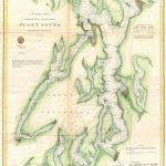 Map Of Puget Sound From 1867 | Washington In 2019 | Seattle Map Intended For Vashon Island Map Printable