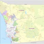 Map Of San Diego County   Printable Map Of San Diego County In Printable Map Of San Diego County