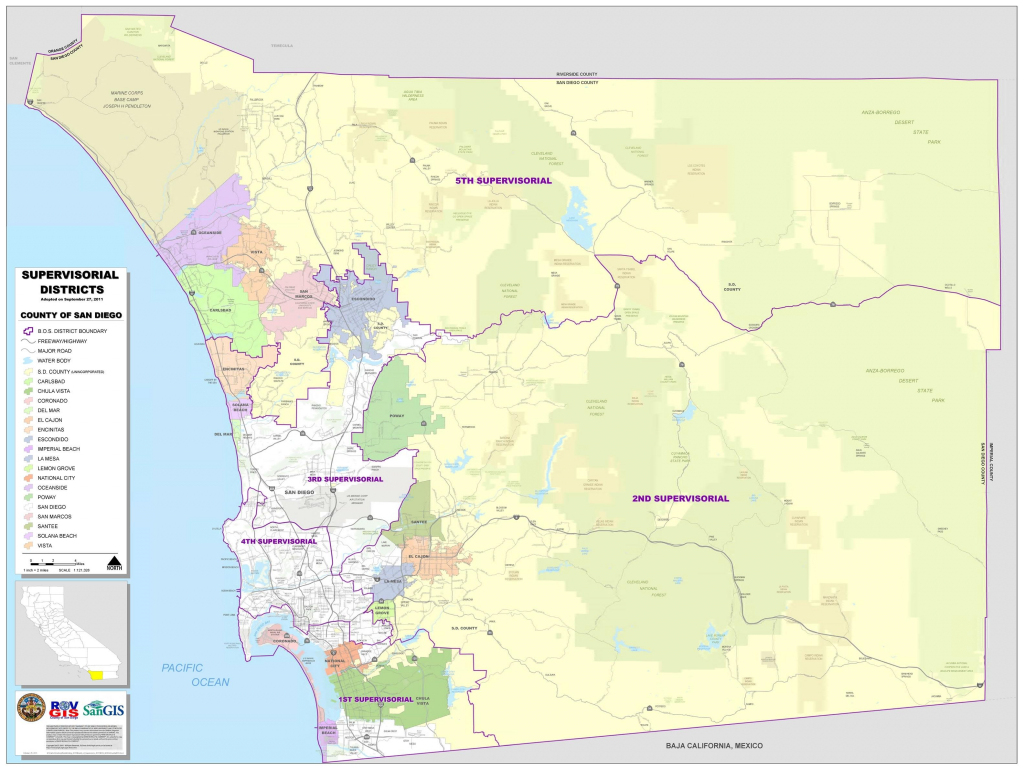 Map Of San Diego County - Printable Map Of San Diego County inside Printable Map Of San Diego