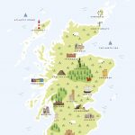 Map Of Scotland Printpepper Pot Studios | Notonthehighstreet For Printable Map Of Scotland