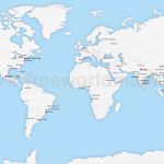 Map Of The Largest Cities In The World For World Map With Cities Printable