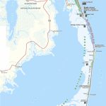 Map Of The Outer Banks Including Hatteras And Ocracoke Islands With Printable Map Of Outer Banks Nc