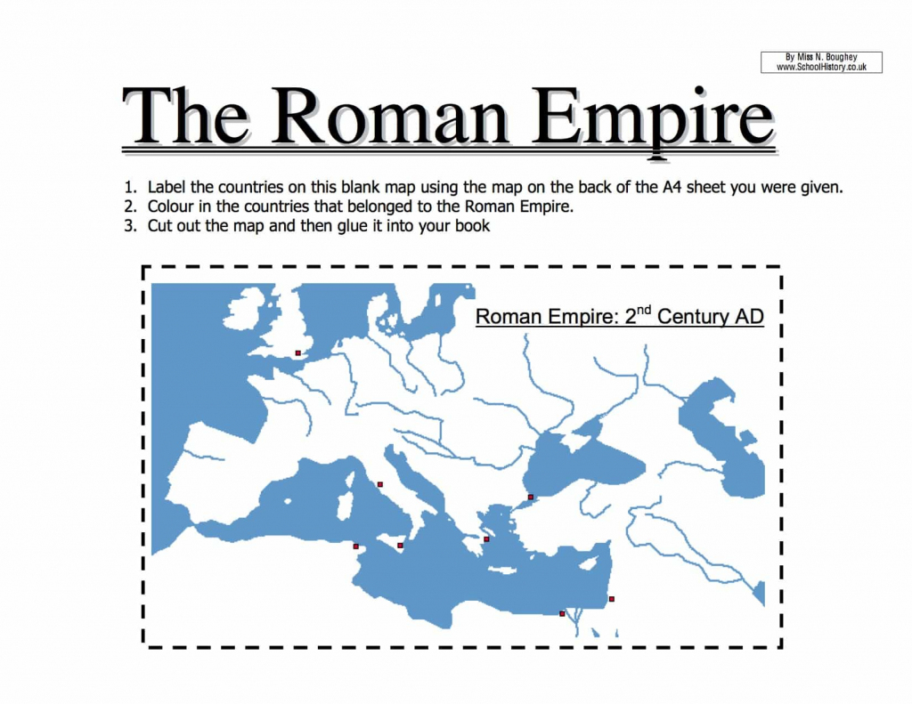Map Of The Roman Empire Worksheet | Year 7 Pdf with regard to Roman Empire Map For Kids Printable Map